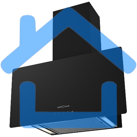 Вытяжка наклонная KRONA Clementina 600 S черный, 59.6 см, 1050 куб. м/ч, 60 дБ