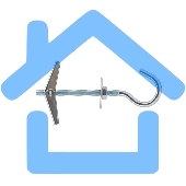 Анкер складной пружинный с крюком М6 пакет Tech-Krep 103900