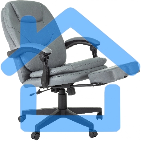 Кресло руководителя Бюрократ CH-868N-BF серый, эко.кожа, крестов. пластик, подст. для ног-10