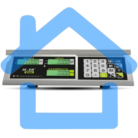 Весы торговые Mertech M-ER 326AC-32.5 LCD серый (3041)-2