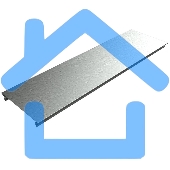 Крышка для лотка осн. 100 L3000 сталь 0.55мм KL100х0.55 КМ LO0501