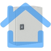 Шкаф ST с монтаж. платой 300х250х150мм от IP65-до IP66 IK10 ДКС R5ST0391