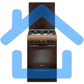 Плита газовая Gefest 5100-02 0001 коричневый, конфорок 4 газовых, духовка 52 л, 50 см x 85 см x 58.5 см