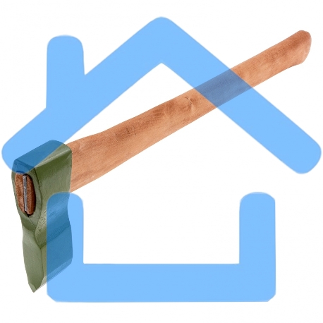 Колун кованный, в сборе, 1700/2050 г, деревянное топорище, 600 мм Сибртех-7