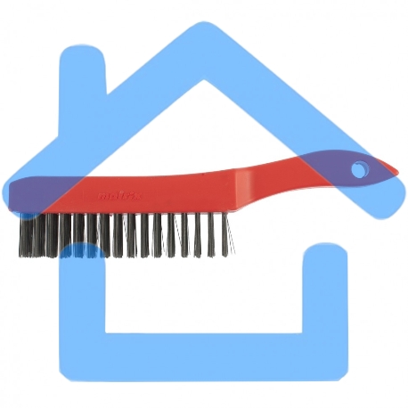 Щетка Matrix зачистная 6-и рядная, закаленная прямая проволока с пластиковой ручкой 74816-1