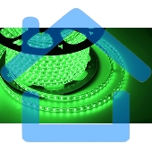 Лента светодиодная 220 В, 10х7 мм, IP67, SMD 2835, 60 LED/m, цвет свечения зеленый, бухта 100 м