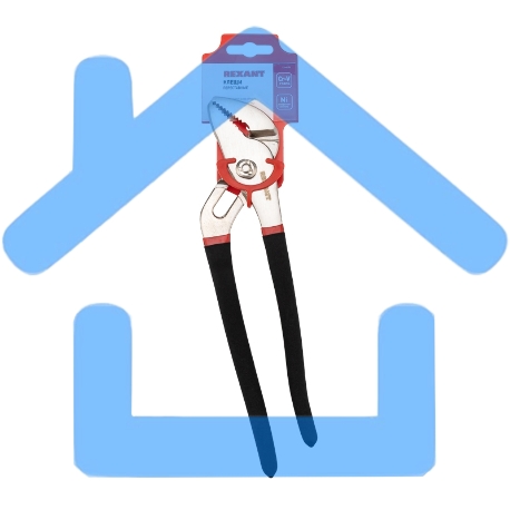 Клещи переставные Rexant 250 мм никелированные, обливные рукоятки-5