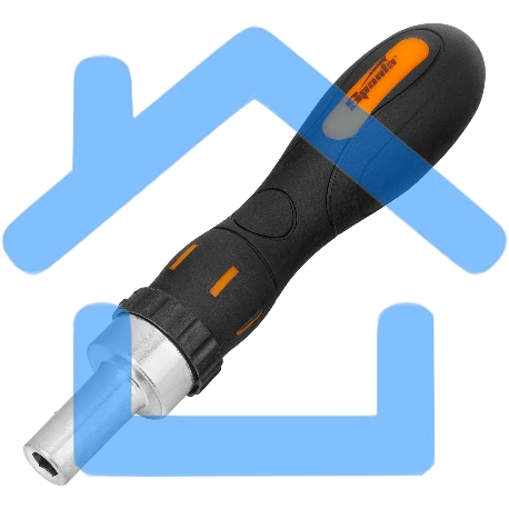 Отвертка реверсивная с набором бит, CrV, 12 шт. Sparta-5