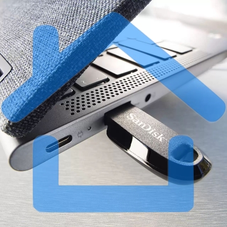 Флешка USB 128Gb SanDisk CZ550 Ultra Curve, USB 3.2 черный-5