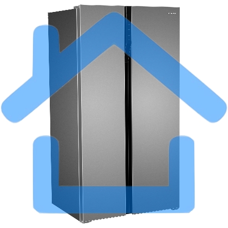 Холодильник Hyundai CS6503FV нержавеющая сталь двухкамерный инвертер 407/205л морозилка сбоку