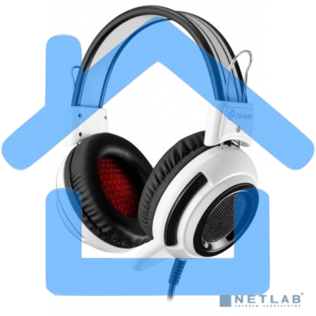 Наушники с микрофоном Oklick HS-G300 белый/черный 2.5м мониторы-3