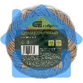 Шпагат джутовый Сибртех 93876 1,5 мм, L 100 м, 2-ниточный, Россия