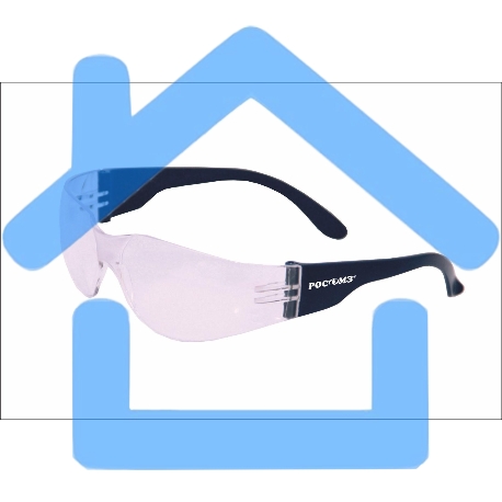 Очки защитные открытые РОСОМЗ RZ-15 Start, прозрачные, устойчивы к химическим веществам, растворам кислот и щелочей, поликарбонат, 11540