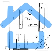 Опора ОГК-3 верх 75 оцинк. Пересвет В00001415