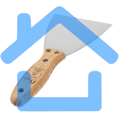 Шпательная лопатка из нержавеющей стали, 100 мм, буковая рукоятка, EFP Matrix 85617-6