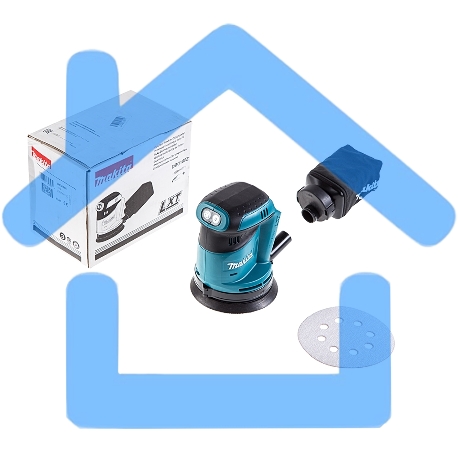 Машинка эксцентриковая MAKITA DBO180Z 18В LiIon ф125мм 7000/9500/11000об/мин ампл.2.8мм 1.7кг-6