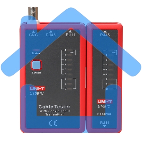 Кабельный тестер Uni-T UT681C, RJ45, RJ 11/12 и BNC