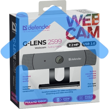 Веб-камера Defender G-lens 2599 FullHD 1080p, 2МП-16