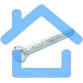 Болт шестигранный KRANZ DIN 933, 8х70, пакет (2шт.)