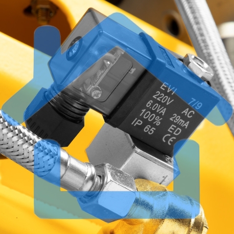 Компрессор безмаслянный малошумный DLS 2250/100, 2250 Вт, 3х750, 100 л, 410 л/мин блок упр Denzel-13