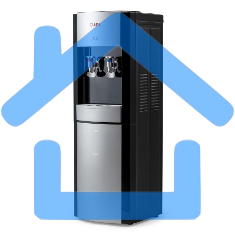 Кулер для воды AEL LD-AEL-28c напольный электронный черный-1