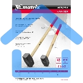 Кувалда Matrix, 4000 г, кованая головка, деревянная рукоятка 700мм