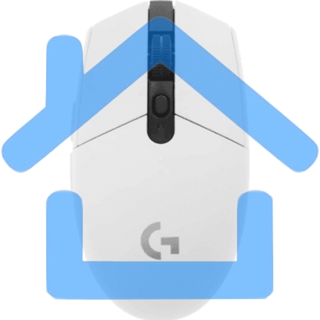 Мышь беспроводная Logitech G304 Lightspeed белый, 12000 dpi, радиоканал, USB, кнопки - 6-9