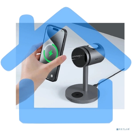 Беспроводное зарядное устройство Aukey LC-MC311A 3in1 Cooler Qi2-2