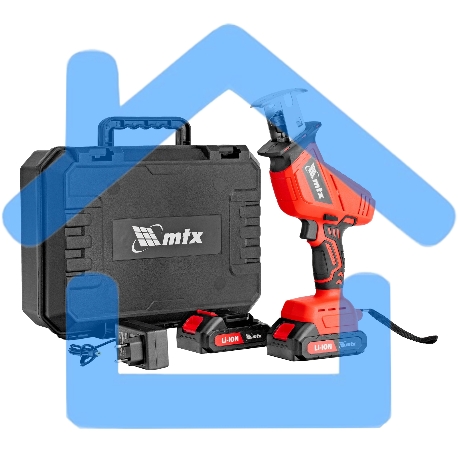 Пила сабельная аккумуляторная RС-80, Li-Ion, 20 В MTX-3