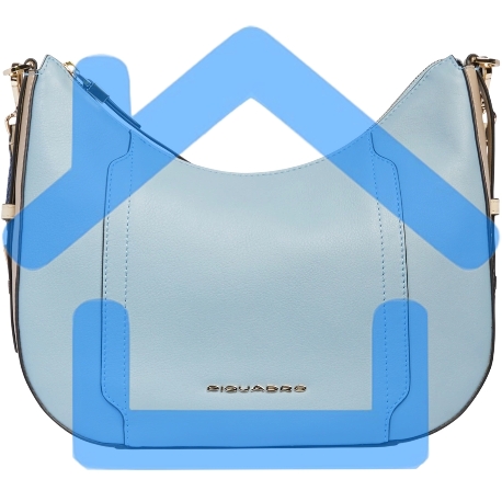 Сумка женская Piquadro Circle BD6657W92/AZBE2 голубой/бежевый натур.кожа-1