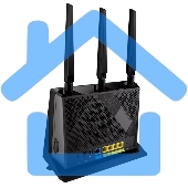 Маршрутизатор ASUS 4G-AC86U Dual-band LTE Modem Router 802.11ac 800+1733Mbps EU/13/EU/P_EU_U/K RTL (730327) (90IG05R0-BM9100)