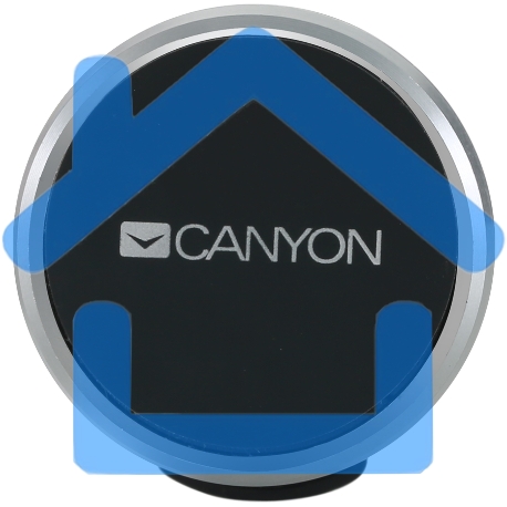 Держатель автомобильный Canyon Car Holder for Smartphones,magnetic suction function,with 2 plates(rectangle/circle), черный,40*35*50mm 0.033kg-2