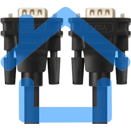 Кабель Greenconnect SVGA 7.0м черный, позолоченные контакты, ферритовые кольца, OD8.0мм. 15M / 15M Premium GCR-VM2VM2-7.0m, 28/28 AWG, двойной экран-4