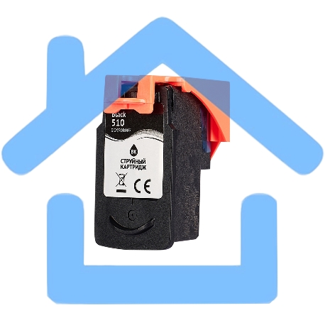 Струйный картридж Sakura 2970B007 (510 Black) для Canon, черный, 9 мл., 220 к.-2