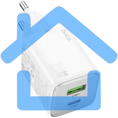 Сетевое зарядное устройство Hoco N41 Almighty белый 20W 3A (PD+QC+AFC)-1