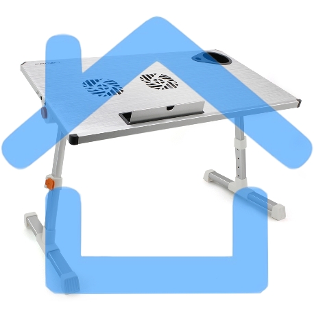 Столик для ноутбука CROWN CMLS-101 (silver)-21