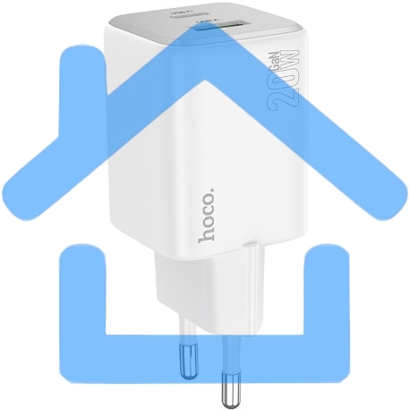 Сетевое зарядное устройство Hoco N41 Almighty белый 20W 3A (PD+QC+AFC)-2