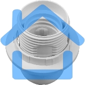 Патрон электрический 71 603 NLH-PL-R1-E27 с кольцом термопластик Navigator 71603