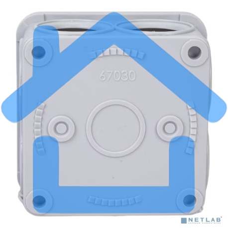 Рувинил 67030 Тусо.Коробка расп. для о/п, 70х70х40мм, 7вводов, IP55 (св.-серая)-3