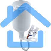 Патрон электрический 71 287 NLH-P-F-WH-E27-TB пластик. подвесной с клеммной колодкой на проводе бел. Navigator 71287