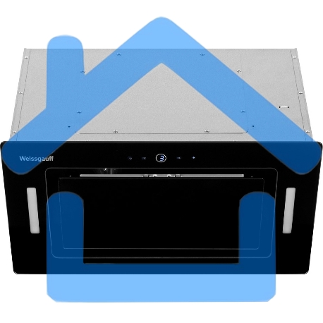 Вытяжка встраиваемая Weissgauff Aura 1200 Remote BL черный, 52 см, 1200 куб. м/ч, 60 дБ-3