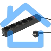 Сетевой фильтр PC Pet AP01006-3-BK 3м (5 розеток) черный