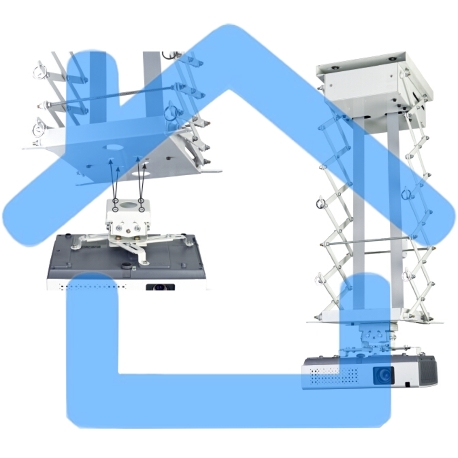 Моторизованный потолочный лифт для проектора 100см, цв. белый-2
