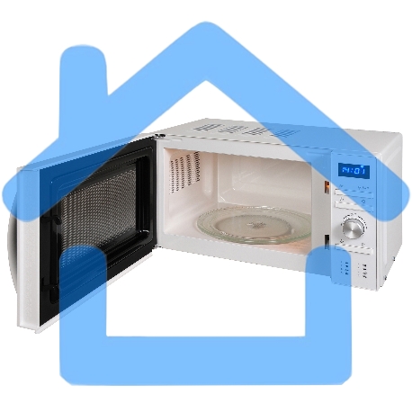 Микроволновая печь Hyundai HYM-D3027 белый, 20 л, 700 Вт, переключатели - поворотный механизм/кнопки-4