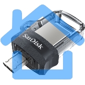Флешка USB 64Gb SanDisk Ultra Android Dual  OTG, m3.0/USB 3.0, Black