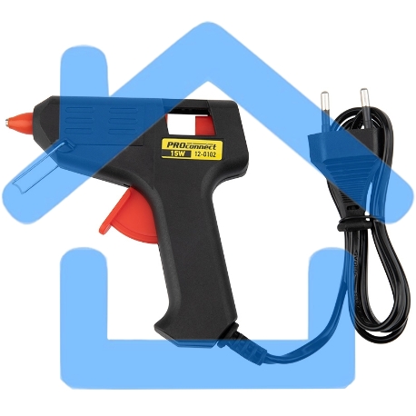 Пистолет клеевой PROconnect, 15 Вт, Ø7 мм, блистер