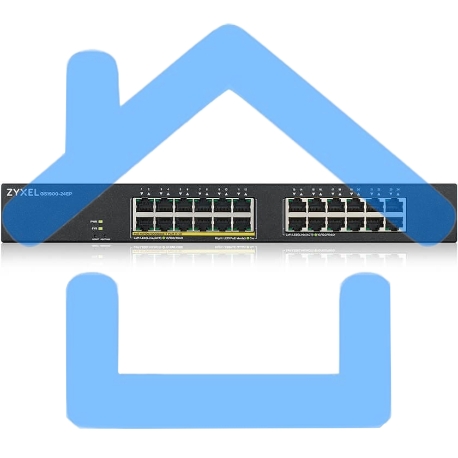 Коммутатор Zyxel GS1900-24EP-EU0101F 24G 12PoE+ 130W управляемый-2