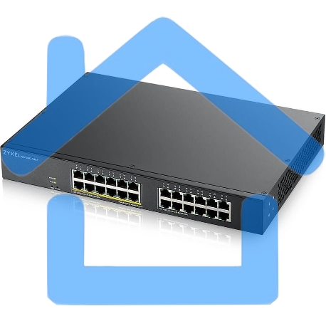 Коммутатор Zyxel GS1900-24EP-EU0101F 24G 12PoE+ 130W управляемый-3
