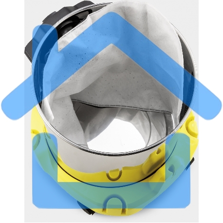 Строительный пылесос Karcher WD 3 S V-17/4/20 желтый, 1000 Вт, уборка сухая/сбор воды, пылесборник мешок/контейнер, 17 л-12