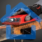 Брусок для шлифования Matrix 210 х 105 мм, пластиковый с зажимами